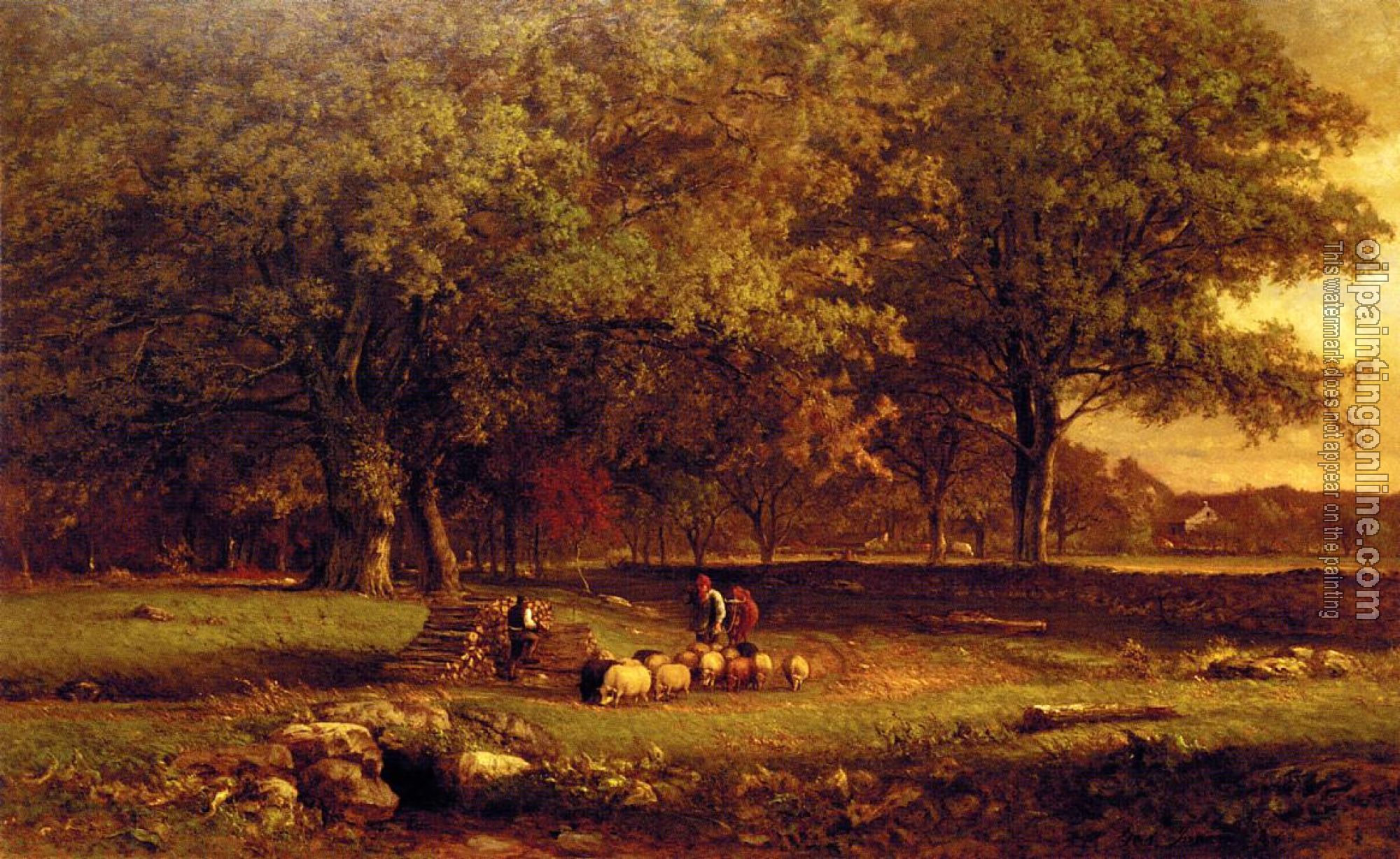 George Inness - Evening